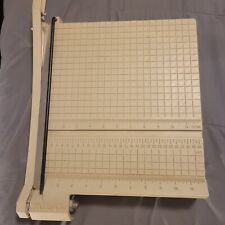 Vintage Boston 12” Paper Cutter/Trimmer W/ Locking Blade Arm Very Clean picture