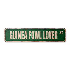 GUINEA FOWL LOVER Vintage Street Sign africa bird pattern animal zoo picture