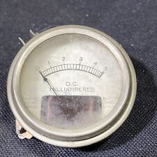Vintage Readrite Meter Works D.C. Milliamperes Gauge 2 1/16