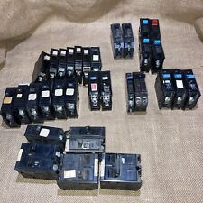 Mixed Circuit Breakers (LOT of 32) GE, Bryant, Murray, Crouse, Cutler, Gould picture