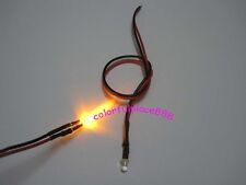 50pcs 3mm Yellow Flash Flashing Blink 12V DC Pre-Wired Water Clear LED Leds 20CM picture