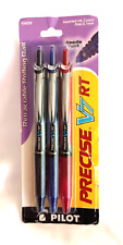 NEW VINTAGE PACK PILOT PRECISE V7 RT RETRACTABLE ROLLING BALL NEEDLE POINT PENS picture