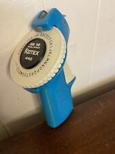 Vintage Blue Rotex 440 Dual Track Manual Label Maker picture