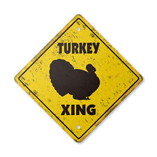 Turkey Vintage Crossing Sign Xing Plastic Rustic animals farmer Thanksgiving far picture