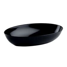 Fineline OB4532.BK, 32 Oz Platter Pleasers Black Oval Luau Bowl, 50/CS picture