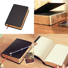 US 1-2 Pack Vintage Diary Notepad Thick Blank Paper Leather Notebook Sketchbook picture