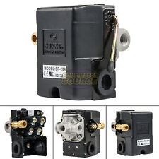 Heavy Duty 25 Amp Air Compressor Pressure Switch Control Valve 95-125 PSI 4 Port picture