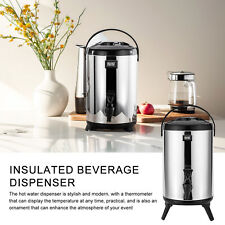 Insulated Beverage Dispenser 12L Stainless Steel Thermal Carafe Pot With honest picture