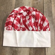Vintage Bakers Chef Hat Red Check Floral Culinary picture