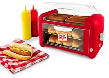Extra Large 8 Hot Dog Roller & Bun Toaster Oven, Stainless Steel Grill Rollers picture