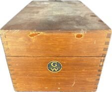 Vintage Wooden Index Card File Office or Recipe Box picture