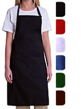 BIB APRON WITH 2 WAIST POCKETS-1 PIECE PACK- COLOR WHITE,BLUE,RED,PINK AND GREEN picture