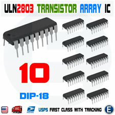 10pcs ULN2803 ULN2803A Darlington Sink Driver Transistor Array-8 NPN DIP18 IC picture
