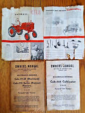 Vintage Farmall Cub Tractor Manuals, McCormick-Deering, International Harvester picture