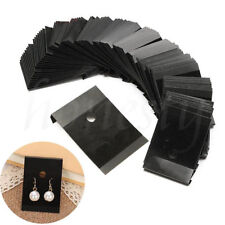 100X Plastic Jewelry Earring Ear Studs Hanging Holder Display Hang Cards 5*4.5cm picture
