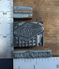 (3) Vintage Brand Goodyear Tires Letterpress Printer Block(s) picture