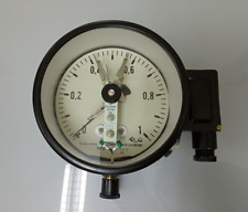 Rare Vintage Industrial Manometer 1 MPa, electrical output, from DDR picture