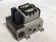 Lot of 2 SMC NVFS5100-3FZ Pneumatic Solenoid Valves with Manifold as pictured picture