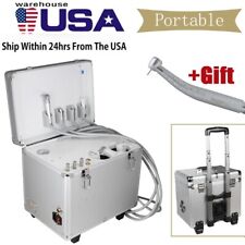 Portable Dental Delivery Unit Air Compressor Syringe Suction +Gift FDA picture