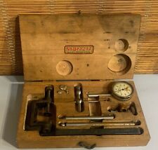 Vtg Starrett 196 Dial Indicator Set with Attachments and Case picture
