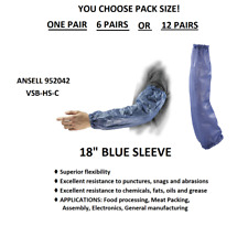 1, 6, or 12 PAIRS Ansell BLUE 18