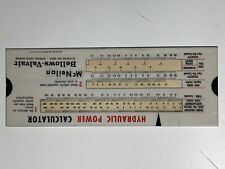 Bellows-Valvair Hydraulic Power Calculator Slide Chart 1962 VINTAGE picture