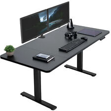 VIVO Electric 60” x 30” Stand Up Desk Workstation, Black Table Top, Black Frame picture