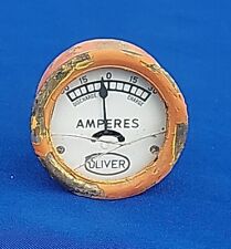 Vintage OLIVER Tractor Amp Amperes Gauge 30-15-0-15-30 Broken Lens picture