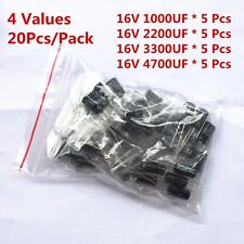 20Pcs 16V 1000UF 2200UF 3300UF 4700UF Electrolytic Capacitor Assorted Kit Radial picture