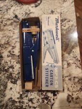 VINTAGE MARKWELL STAPLES MP3 HEAVY DUTY INDUSTRIAL  PLIER BLUE STAPLER W/Box picture