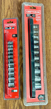 NEW CRAFTSMAN 22PC 6PT Socket Set 3/8DR SAE 1/4-7/8-IN &METRIC 10-21mm ~ F. Ship picture