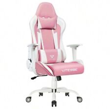 VITESSE Pink Cute Ergonomic Gaming Chair Leather with Lumbar Support & Headrest picture