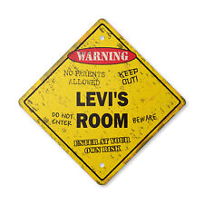 Levis Room Plastic Sign Vintage Crossing Xing kids bedroom door children's name picture