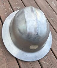 Vintage Bullard Hard Boiled Aluminum Hard Hat And Liner Ironworkers Safety picture