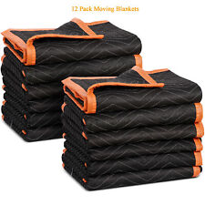 12 Pack Heavy Duty Padded Moving Blanket 72