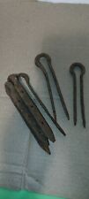 Vintage Iron Hangers Lot For Signs, Mudflaps,Etc picture