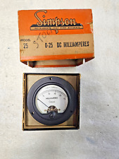 Simson Instrument #25 , 0-25 DC Milliampers , 10-273 , Vintage picture