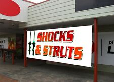 Shocks Struts Auto Mechanic Business Advertising Banner Sign Size 1.5'x4'-2'x6' picture
