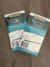 2 Packages Vintage Day-Timer Business Contact Pages Size 3 2 Pads 25 Sheets New picture