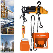 1/2Ton Electric Chain Hoist 1100Lb 13Ft Lifting Chain Wired Remote Control  picture