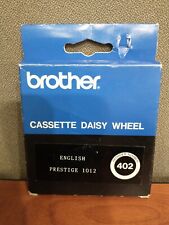 Vintage Brother Cassette Daisy Wheel English Prestige 1012 Reorder # 402 picture