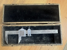Vintage L.S. Starrett No. 122 6” Vernier Caliper Machinist Tool picture
