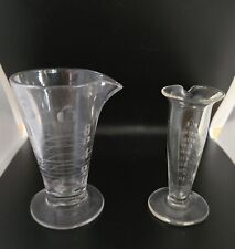 Vintage/Antique Graduated Etched Glass 3½