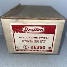 Dayton 2E351 24-Hour Time Switch, Double Pole Single Throw 40 Amps 250 Volts picture