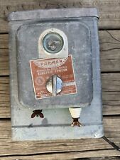 Parmak Electric Fencer Untested Art Steampunk Antique Vtg Decor Orange Tag picture