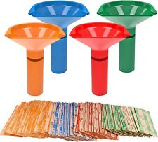 Coin Counters & Coin Sorters Tubes Bundle of 4 Color-Coded Coin Tubes and 100 As picture