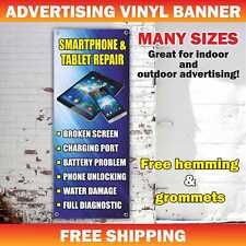 SMARTPHONE TABLET REPAIR Advertising Banner Vinyl Mesh Sign cell phone service picture