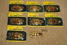 Vintage NOS Brainerd Mfg. Co. Brass Plated Draw Catch Lot with Padlock Eye  picture