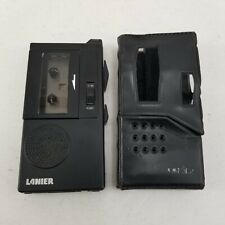 Vintage Harris Lanier P-135 (PARTS ONLY) Microcassette Recorder w/ Leather Case picture
