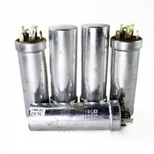 Lot of 5 Vintage Sprague Electrolytic Can Capacitors 40/40/40uF @ 200/200/200V picture